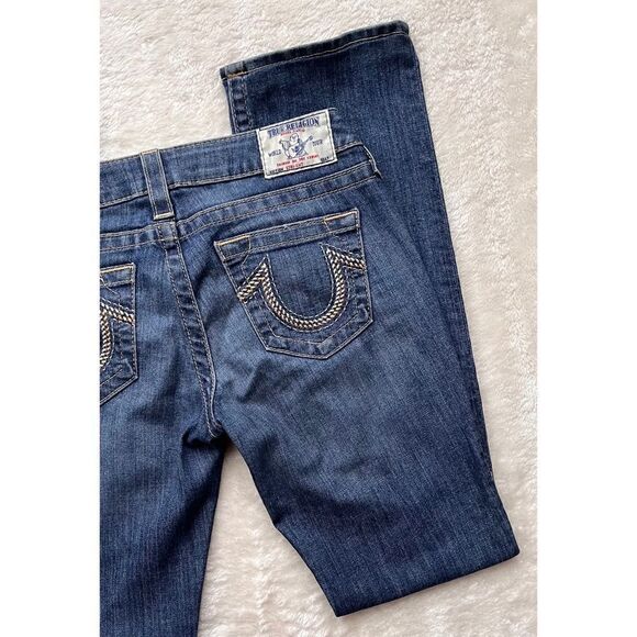 True Religion Straight Distressed Jeans, Size 26 - Picture 14 of 14